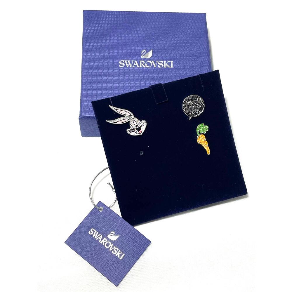 Swarovski LOONEY TUNES BUGS BUNNY TIE PIN SET